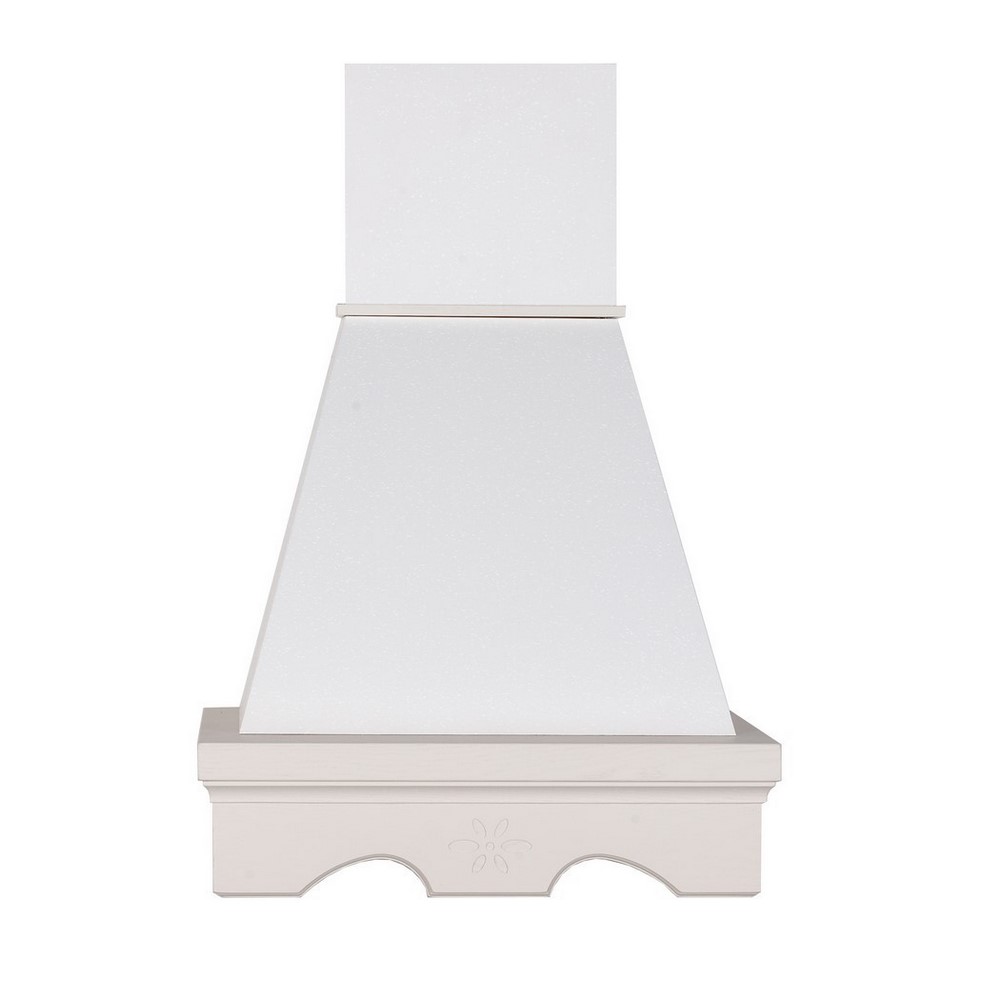 > Cappa rustica legno AGNY 60 frassino bianco decape' motore B52